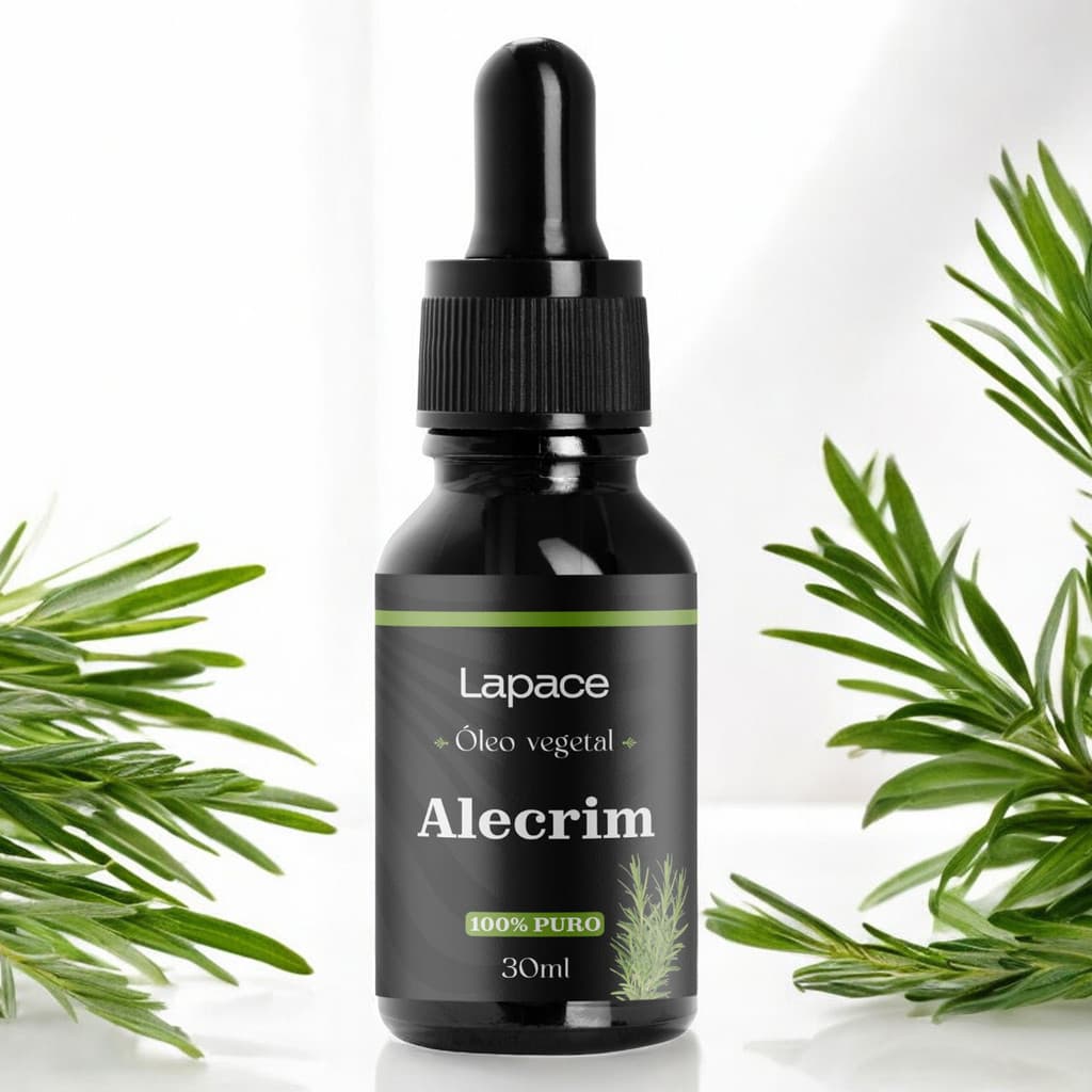 Óleo Vegetal Alecrim 100% Puro 30ml Lapace Cabelo Mais Forte Pele Macia Super Resultado