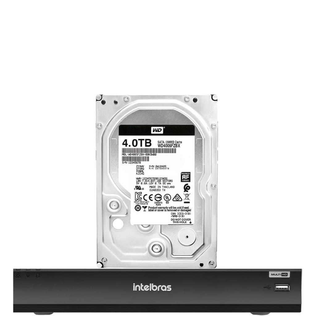 Dvr Intelbras 8 Canais Imhdx 3108 Com Hd De 4tb Instalado
