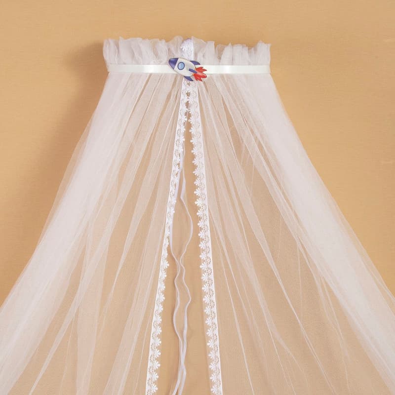 Dossel de Parede Foguete Astronauta  Mosquiteiro para Berço