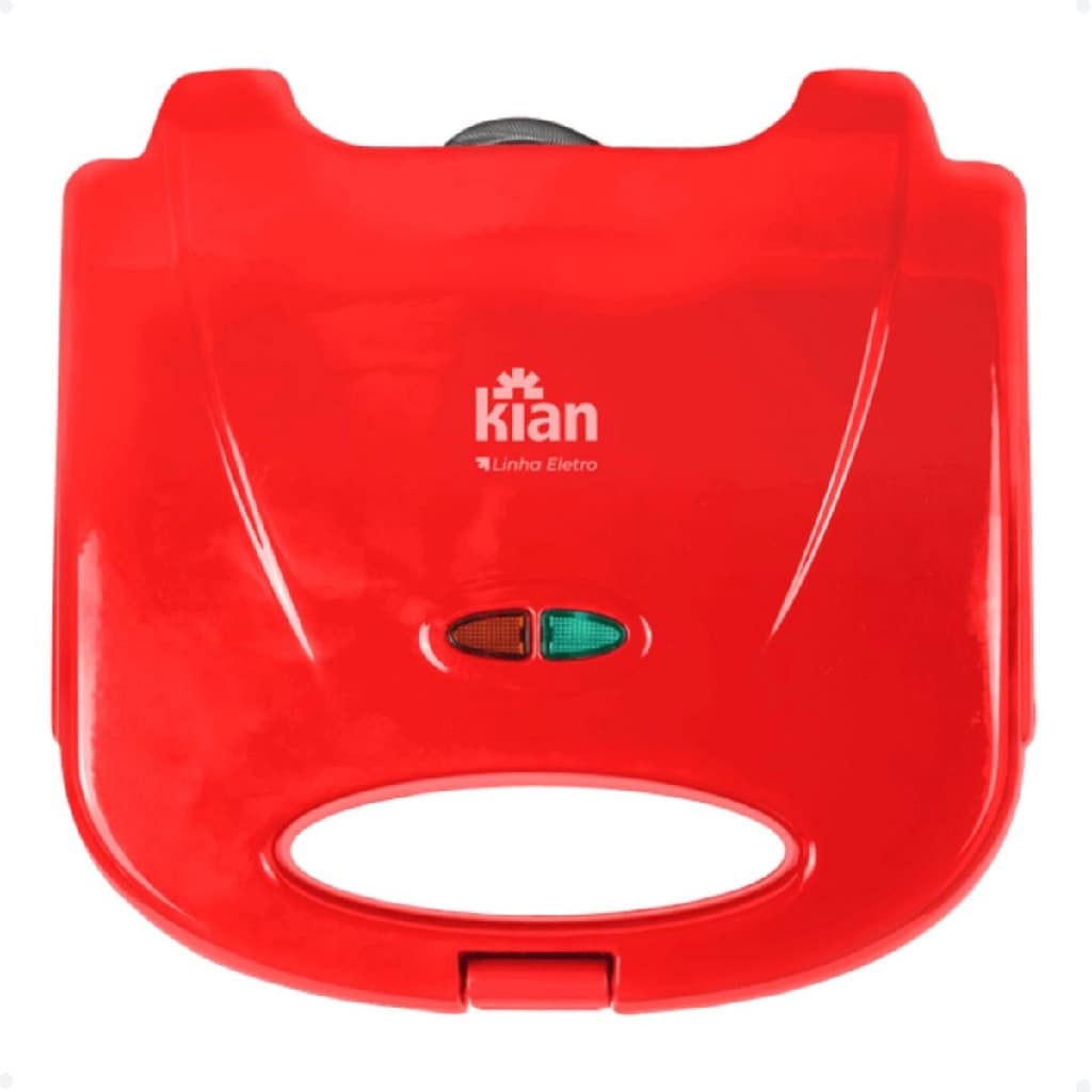 Sanduicheira Grill Vermelha Chapa Antiaderente 750w 127v