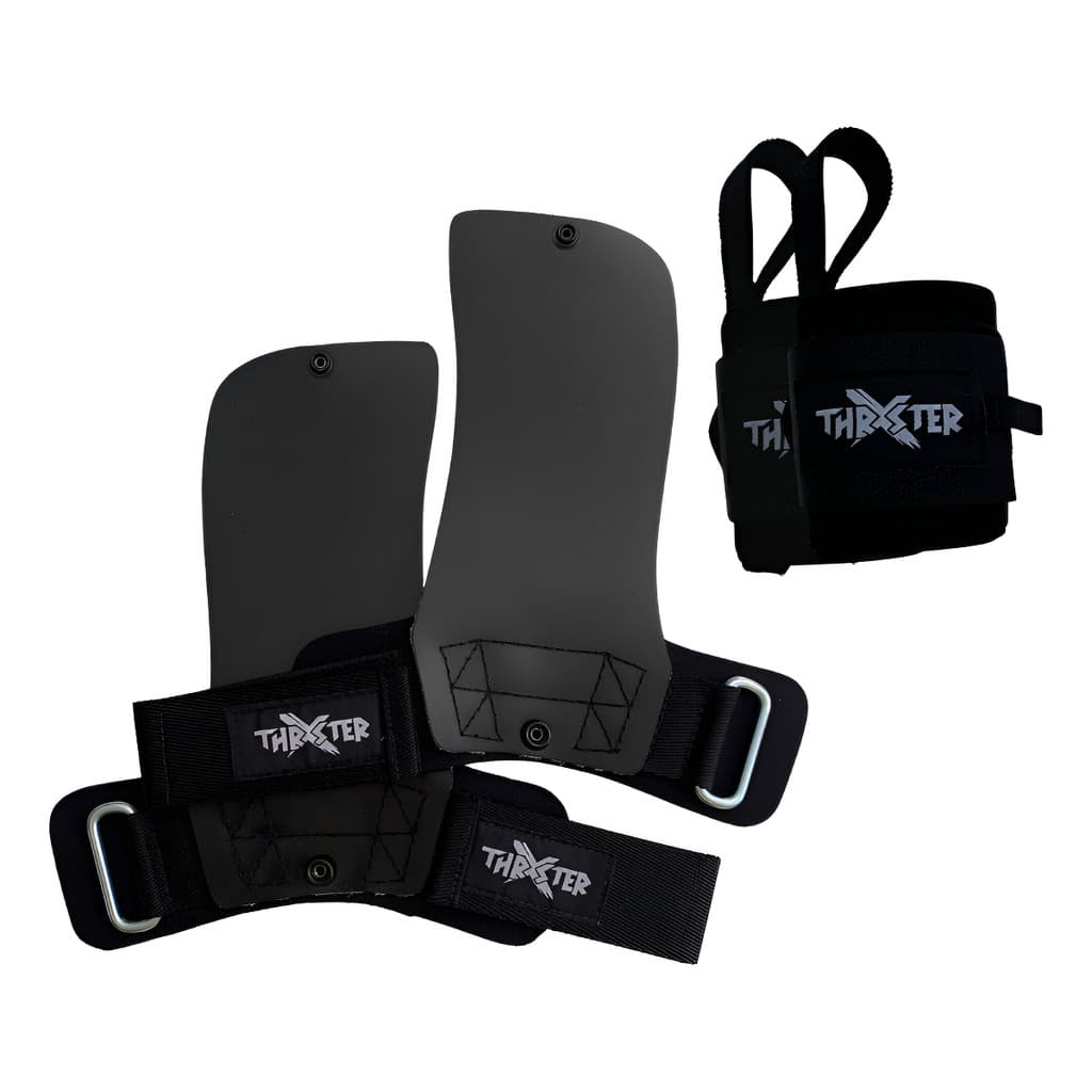 Handgrip Thrxster Máxima Aderência Com Botão + Munhequeira