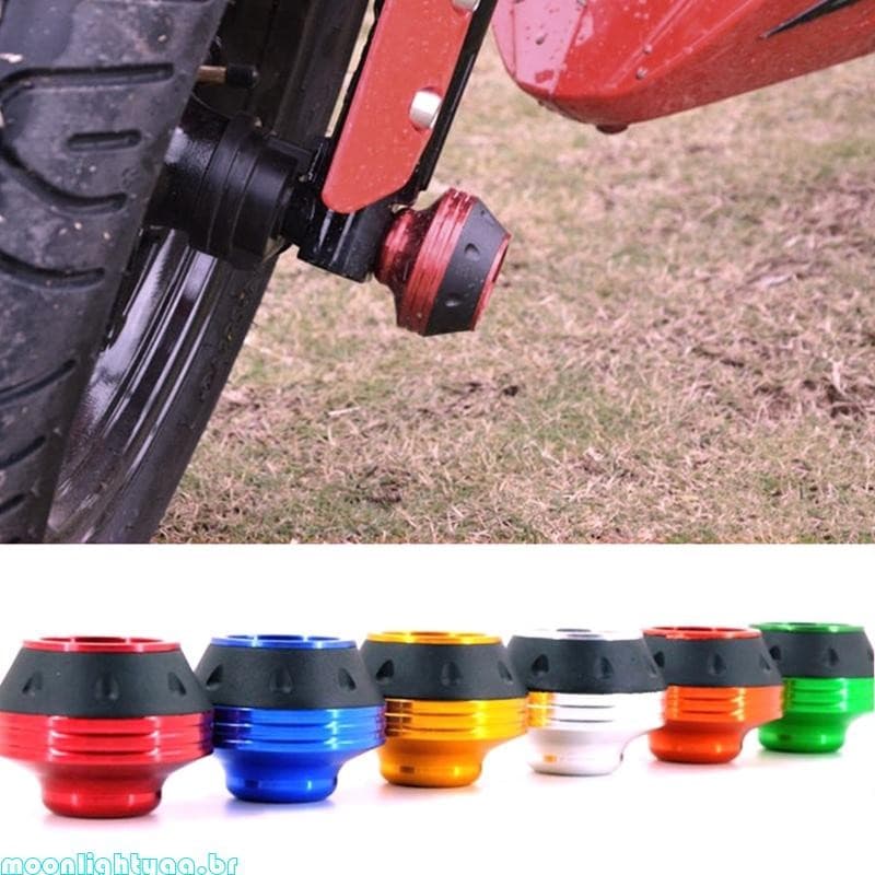 moonlightyaa1 Sliders Garfo Para Motocicleta Proteção Contra Queda Colisão Alumínio