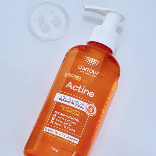 Gel De Limpeza Dermatologica Darrow Actine Peles Oleosas A Acneicas 140 G