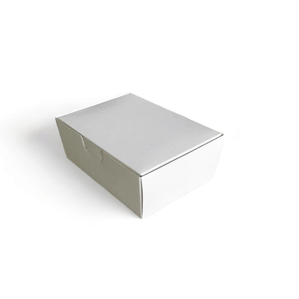 Kit 100 Caixa Branca Doces e Salgados - 13X8X6 REF01