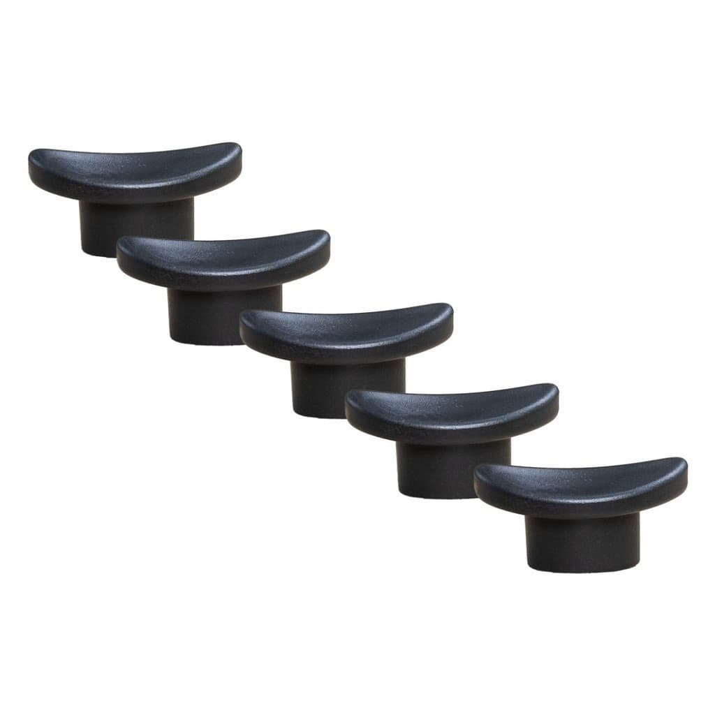 Kit 5 Puxadores Pomel Pegador Para Tampas De Vidro Panela Frigideira