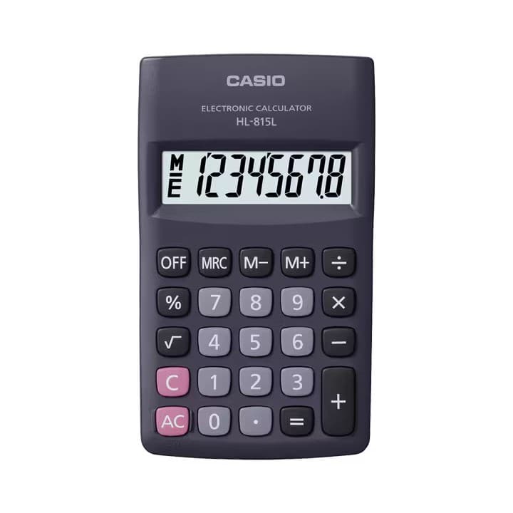 Calculadora De Bolso 8 Dígitos Preta  Hl - 815l - Bk