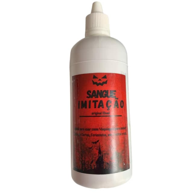 Sangue Falso Realista 120ml Halloween Susto Fantasia Brincadeira Pegadinha Diversão Teatro