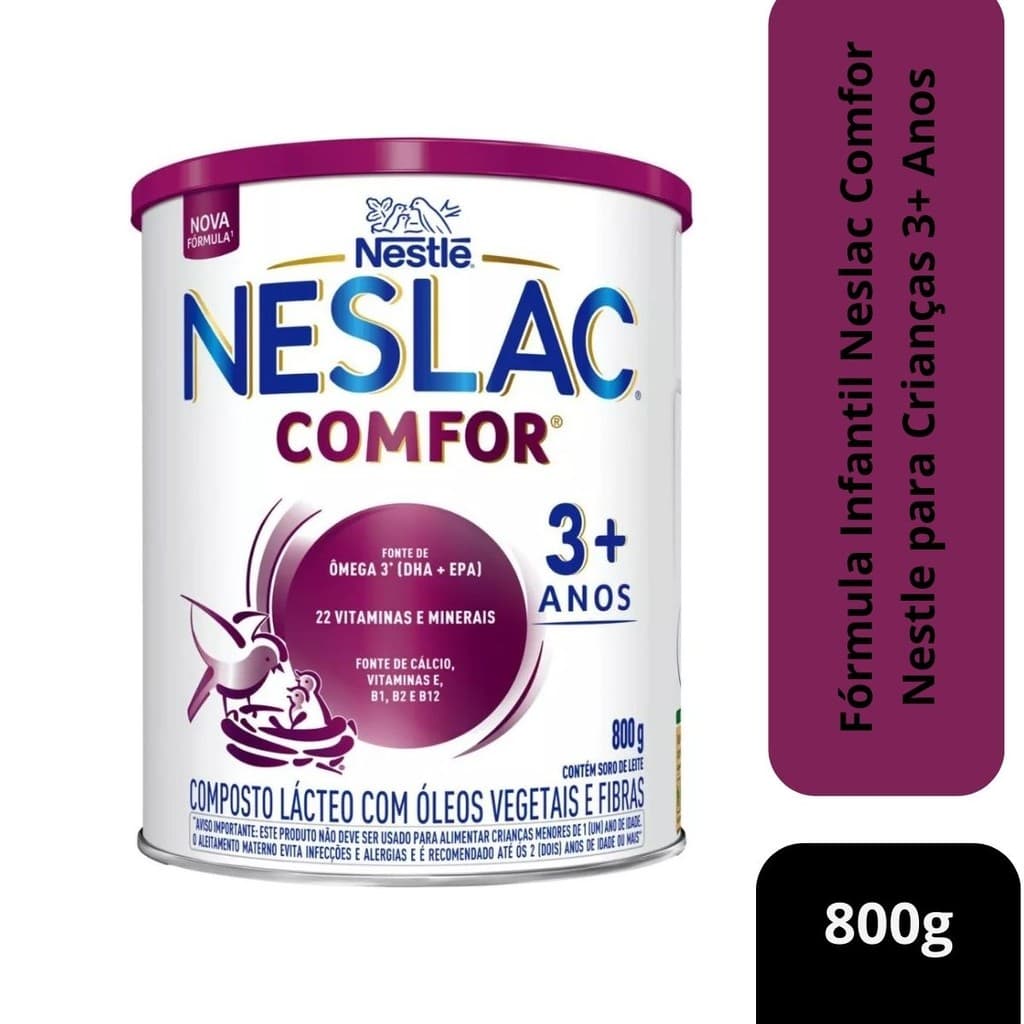 Fórmula Infantil Neslac Comfor Nestle para Crianças 3+ Anos