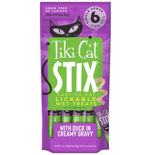 TIKI CAT STIX PATO AO MOLHO 6 SACHES