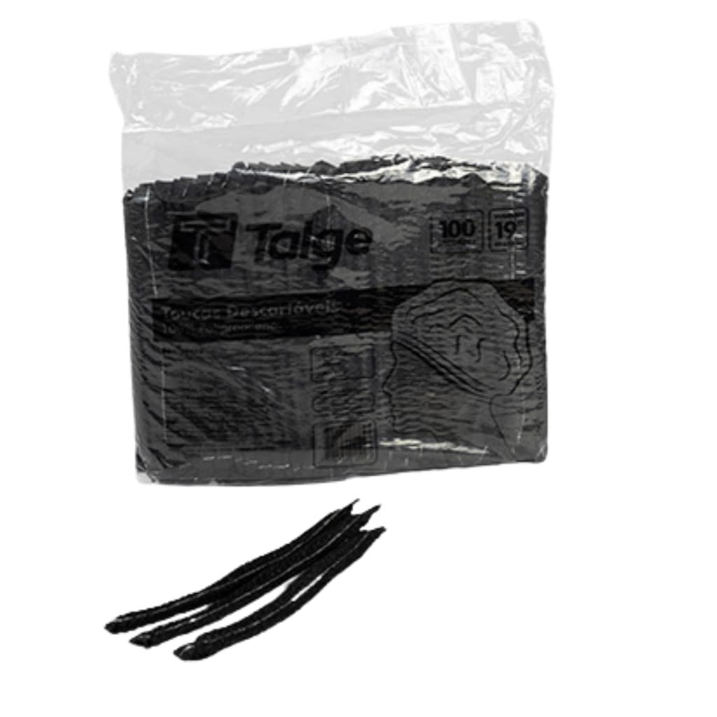 TOUCA DESCARTÁVEL TNT PRETA C/100 TALGE