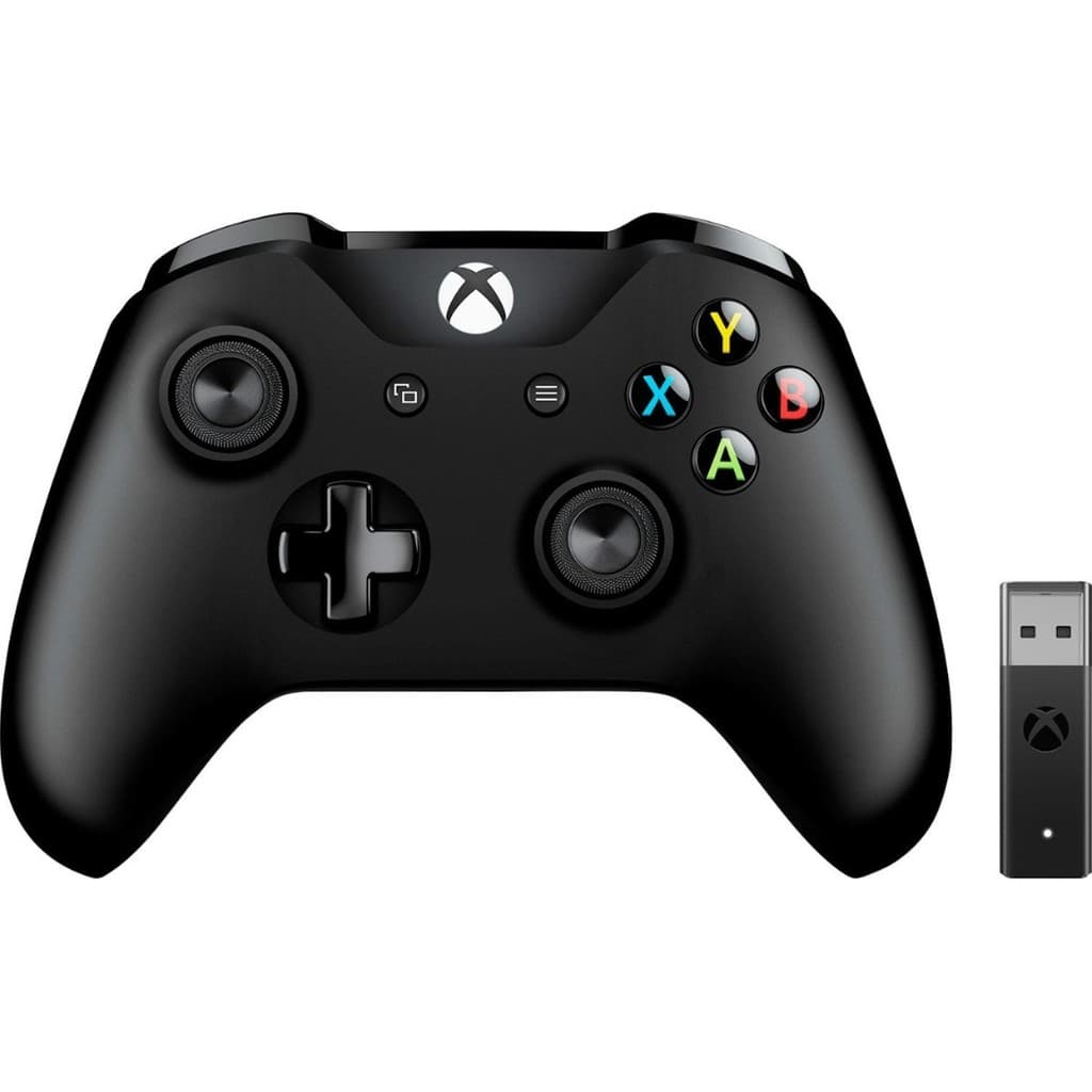 Controle Xbx One S C/ Adaptador P/ Pc Win10 - Preto