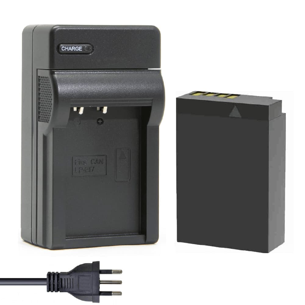 Kit Bateria e Carregador LP-E17 para Câmeras Canon (Bivolt)