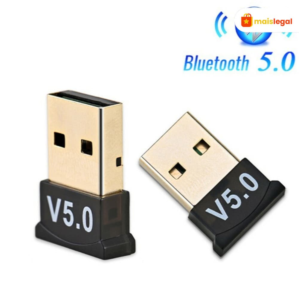 Adaptador E Receptor USB Bluetooth 5.0 Plug usb Transmissor de audio para Notebook