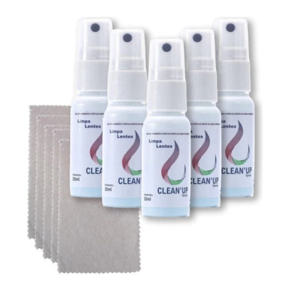 Kit Limpa Lentes Óculos Telas Celular Note  Flanelas Clean Up Brilha Lentes