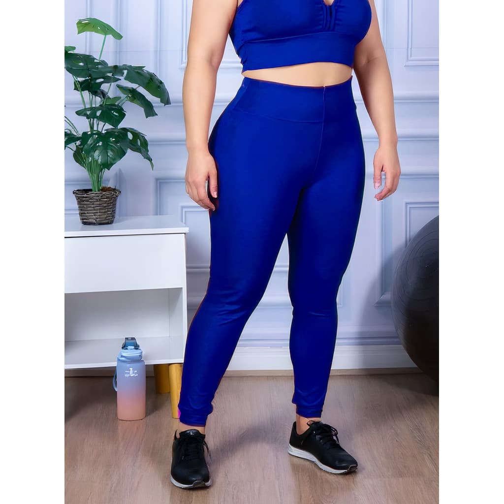 Calça Legging Suplex Plus Size G1 G2 G3 G4 Academia Fitness
