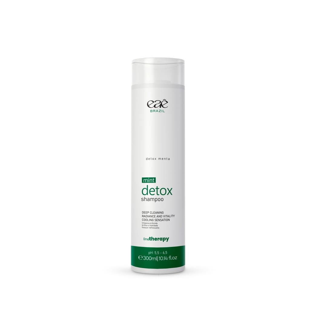 Shampoo Detox De Menta Terapia Capilar 300ml Tratamento Intenso Contra Oliosidade, Queda & Coceira Eaê Brasil