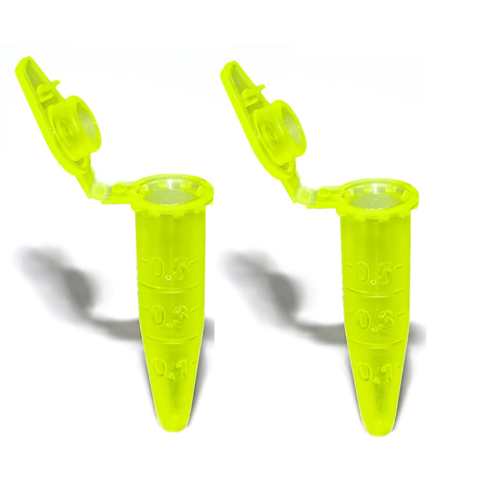 Microtubo Eppendorf 0,5 Capsula Pino PCT C/1000 UNI - AMARELO