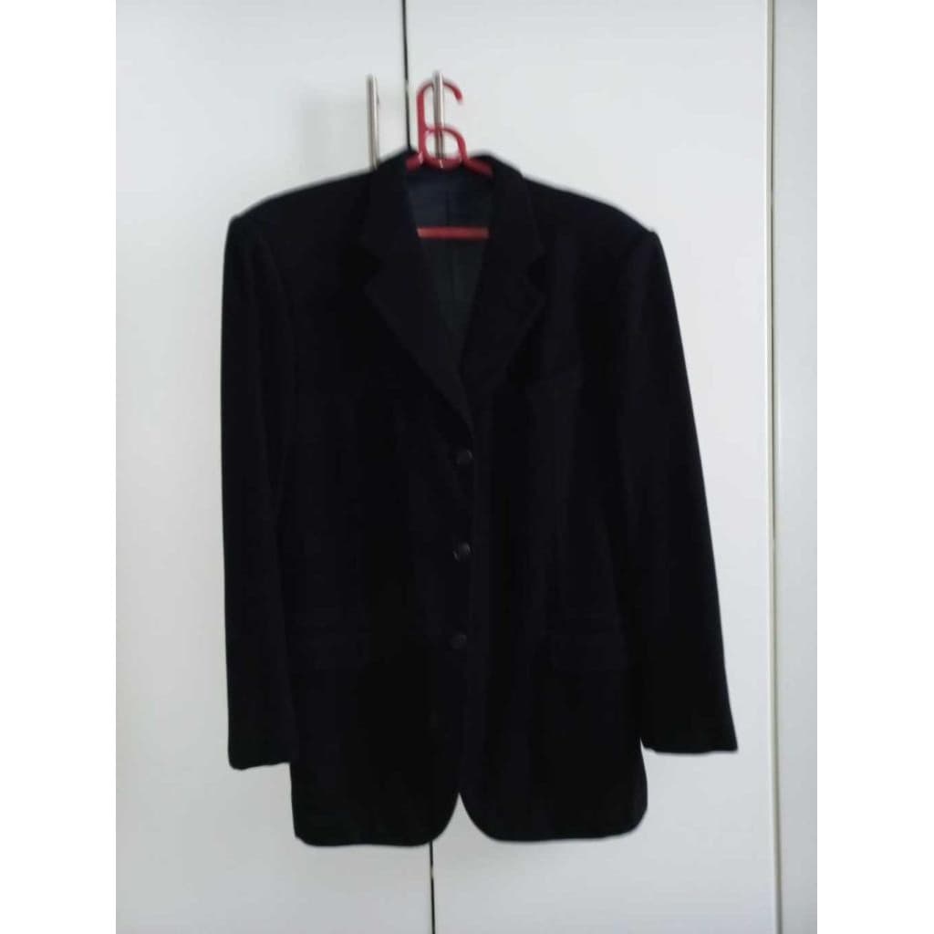 Blazer Danilo Machado Preto em Lã Clássico Tailored
