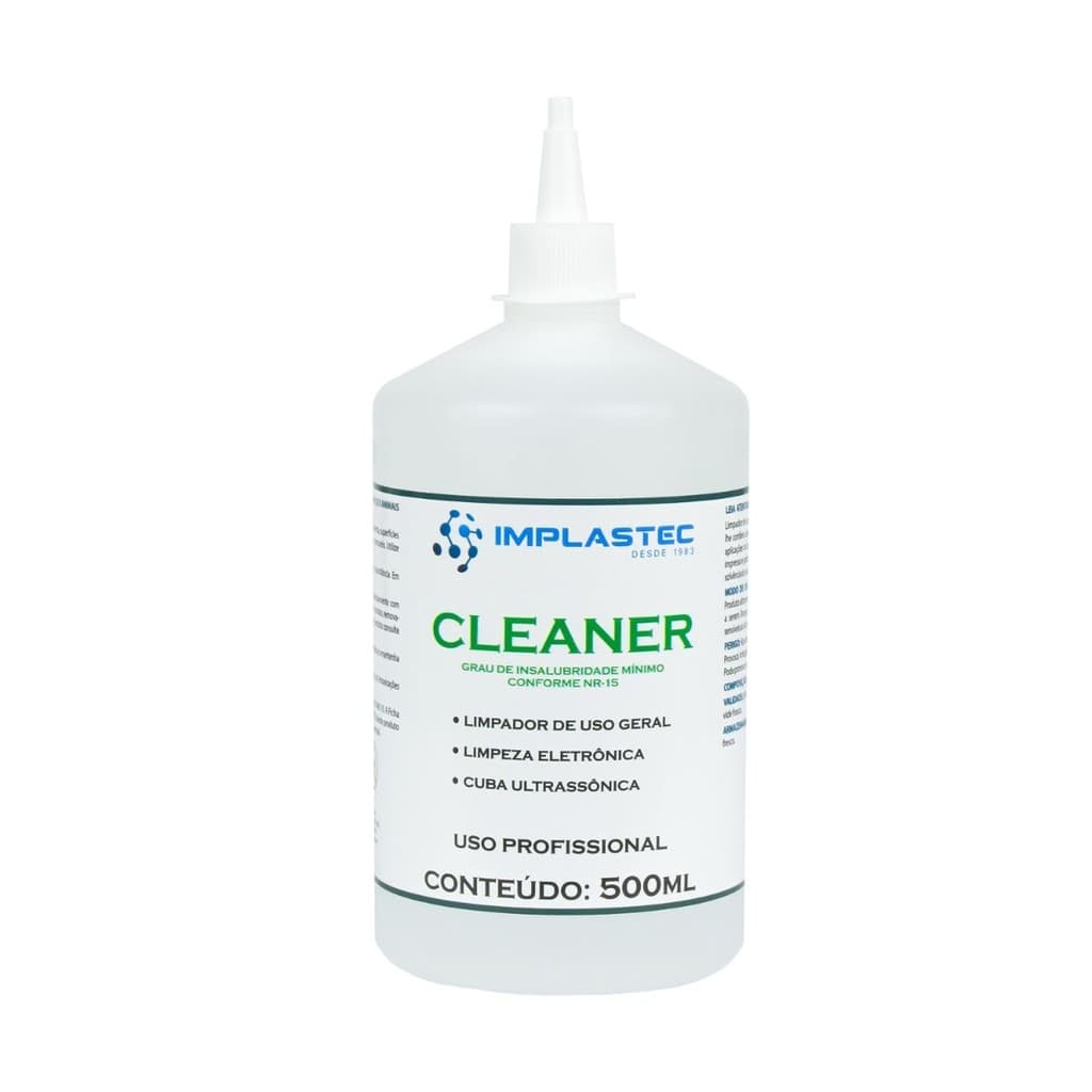 Cleaner 500ml Limpador de Uso Geral, Eletrônica, PCI Placas Conectores – Implastec