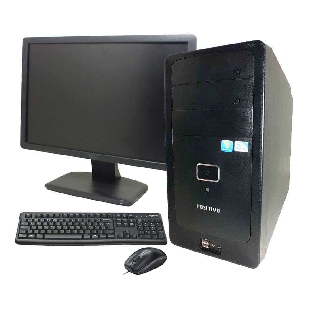 Computador Intel Core i3 ou i5 com monitor, teclado e mouse