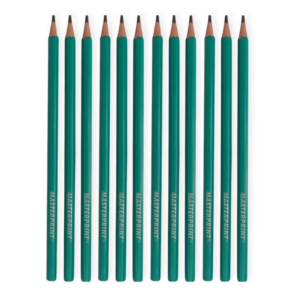 Lápis de Escrever Preto Nº2 Caixa Com 72 Unidades Material Escolar Escola Estudos Masterprint