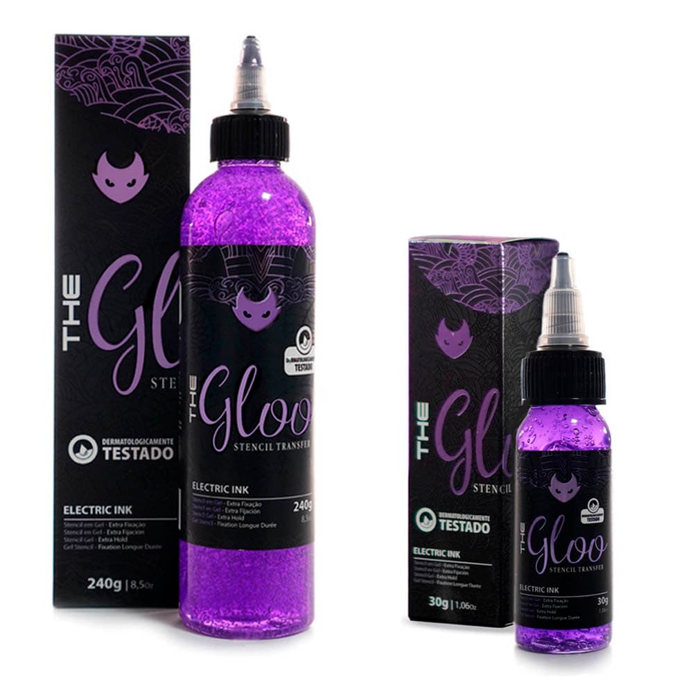 Transfer Stencil The Gloo Electric Ink tattoo para decalque de tatuagem