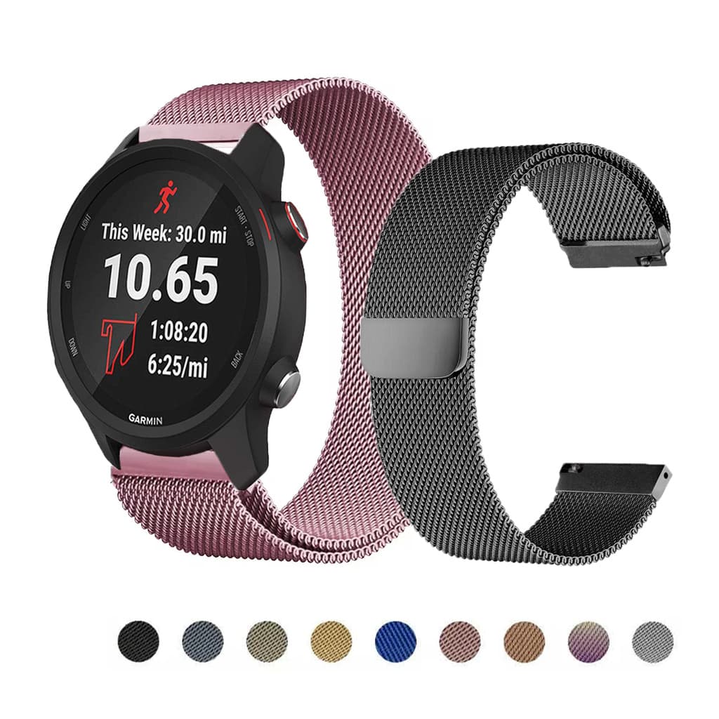 Pulseira Milanesa Para Garmin Forerunner 265 255 245M 645 645M 55 158 165 Música 970 570 42mm 47mm De Smartwatch Relógio