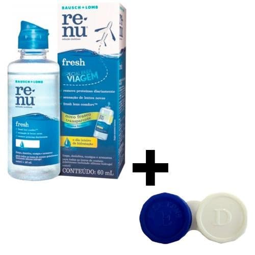 SOLUÇÃO DE LIMPEZA RENU 60 ML  + ESTOJO