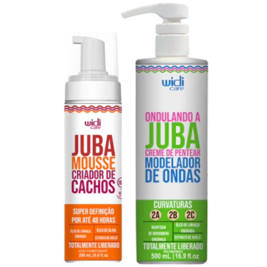 Kit Widi Care Juba - Ondulando + Mousse Criador de Cachos