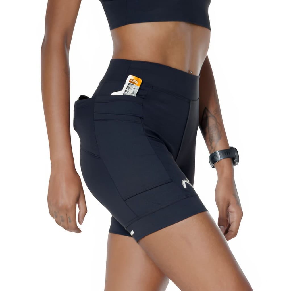 Bermuda Feminina 6 Bolsos Ajuste Perfeito Snugg Poliamida Alta Compressão