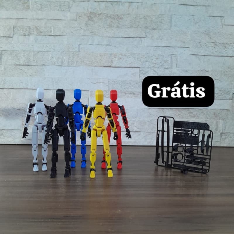Kits 5 unidades de Boneco Dummy 13 Articulado - Action Figure KIT DE ARMA GRÁTIS Varias Posições 3D