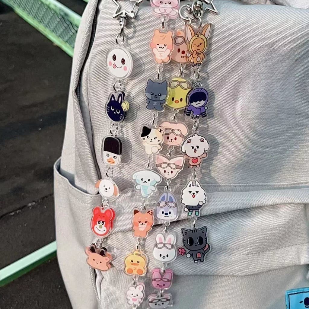 Novo Kpop Idol RIIZE Straykids GIDLE ZB1 Chaveiro Acrílico Charme Porta-Chaves Pingente