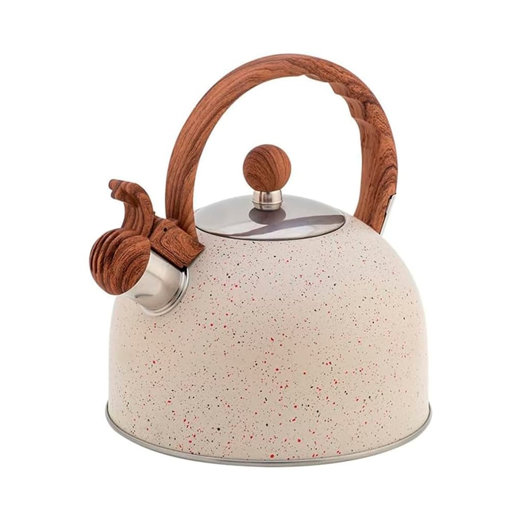 Chaleira Bule Fervedor Apito Inox Mármol Bule De Chá Jarra 2 Litros Com Alça