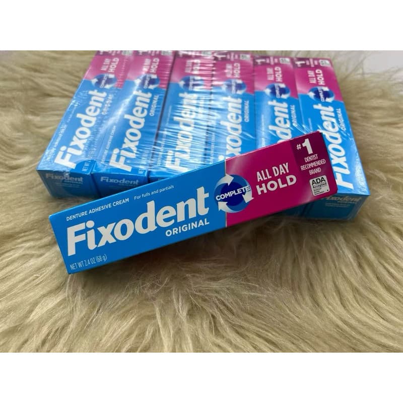 1 Fixodent Original 68g（1 turbo） 100% Original Fixador De Prótese Em Gel Sem Glúten