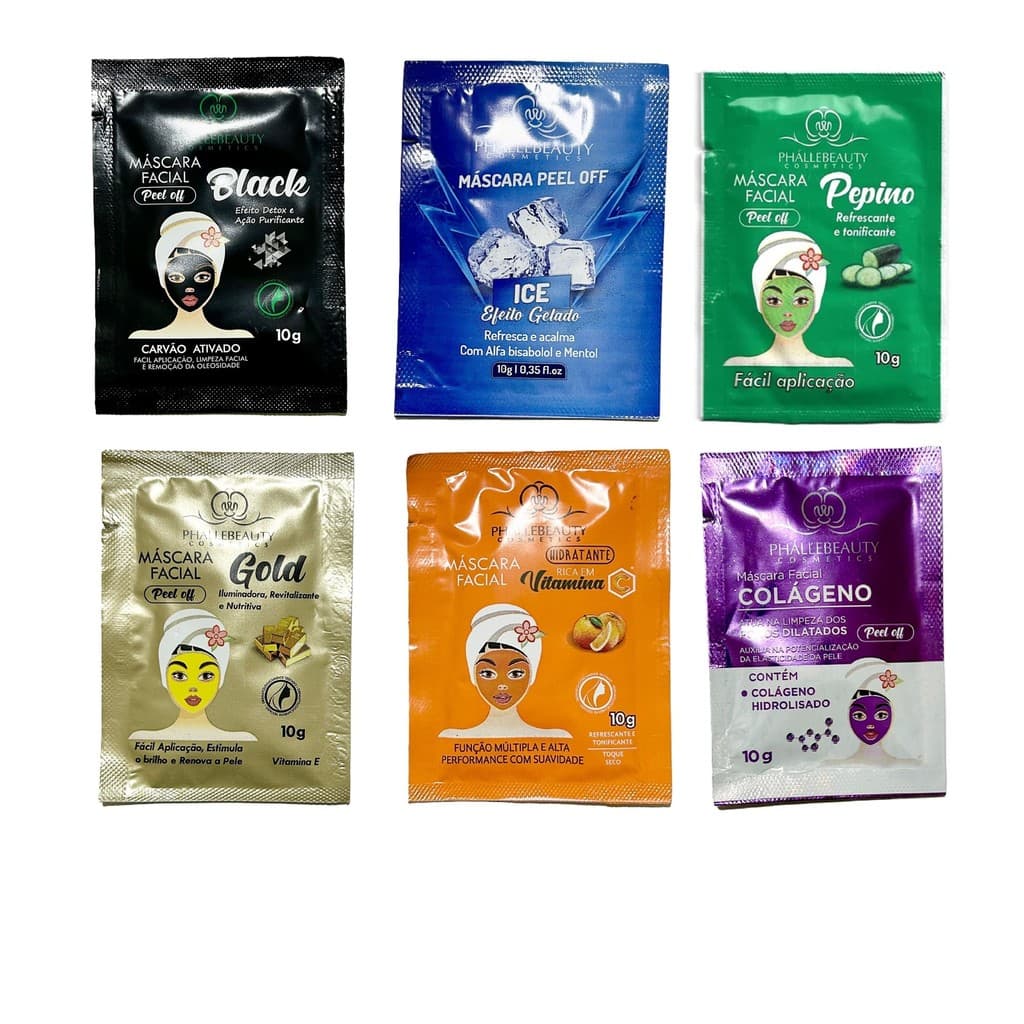 Kit Sache Máscara Facial - PhálleBeauty 10g