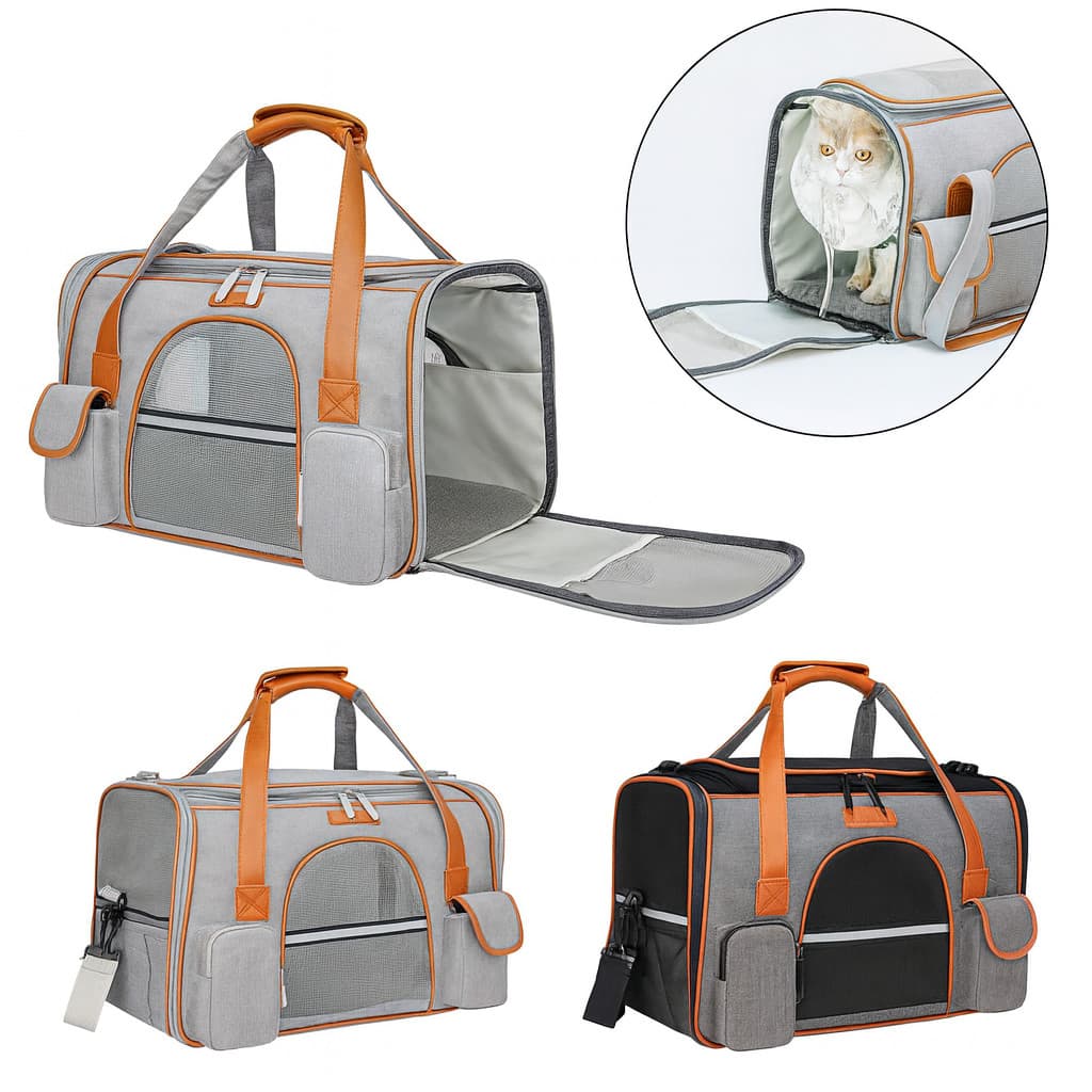 Bolsa De Transporte Pet Para Caes Gatos Aviao Carro Viagens