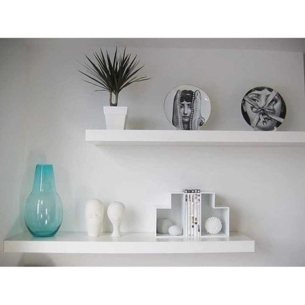 2 Prateleiras Reta 60 cm   P/ Decoração , Parede , Cozinha, Sala e Quarto