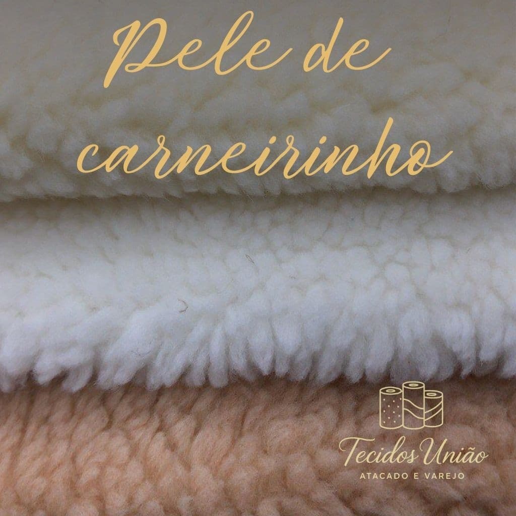Tecido Pele de Carneirinho "sherpa ou lã carapinha" ( 2 mts x 1,50 larg )