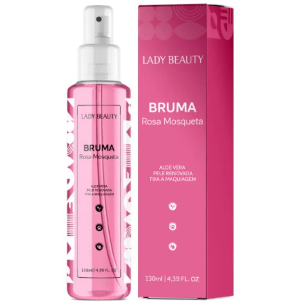 Bruma Facial Fixadora Rosa Mosqueta 130ml - Lady Beauty