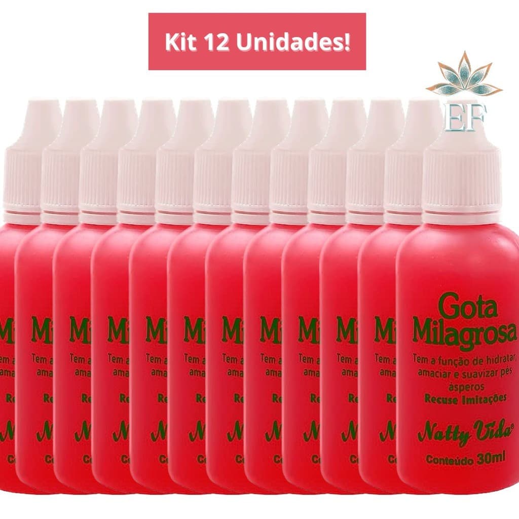 Kit Com 12 Unidades GOTA MILAGROSA Natty Vida