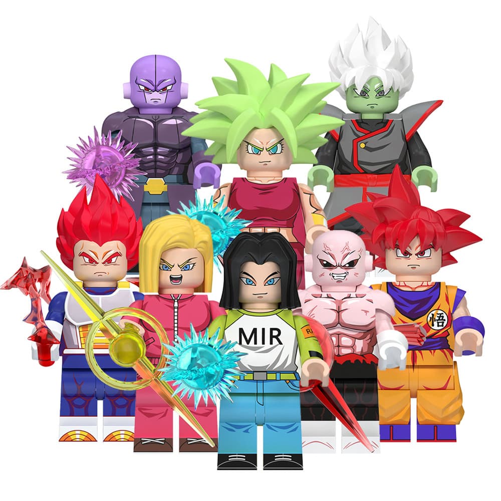 Novo DBZ Son Goku Vegeta Jiren Kefla Hitto Zamasu Mini Blocos De Construção Figuras Brinquedos Para Crianças