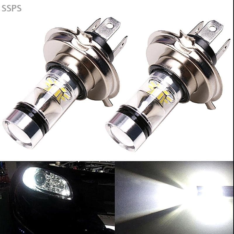 [SSPS] 2x Carro H4/H7 9003 HB2 8000K Feixe Alto/Baixo 20 LED Luz De Nevoeiro Dirigindo Lâmpada DRL FAH