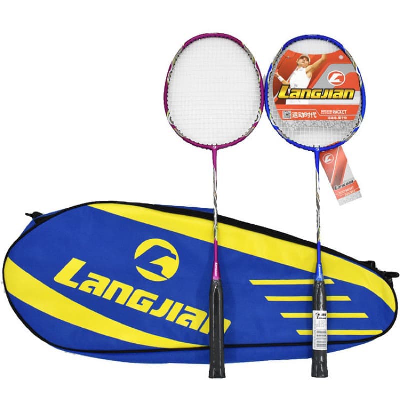 Kit Badminton 2 Raquetes + Bolsa Com Zíper—LE6406-CH
