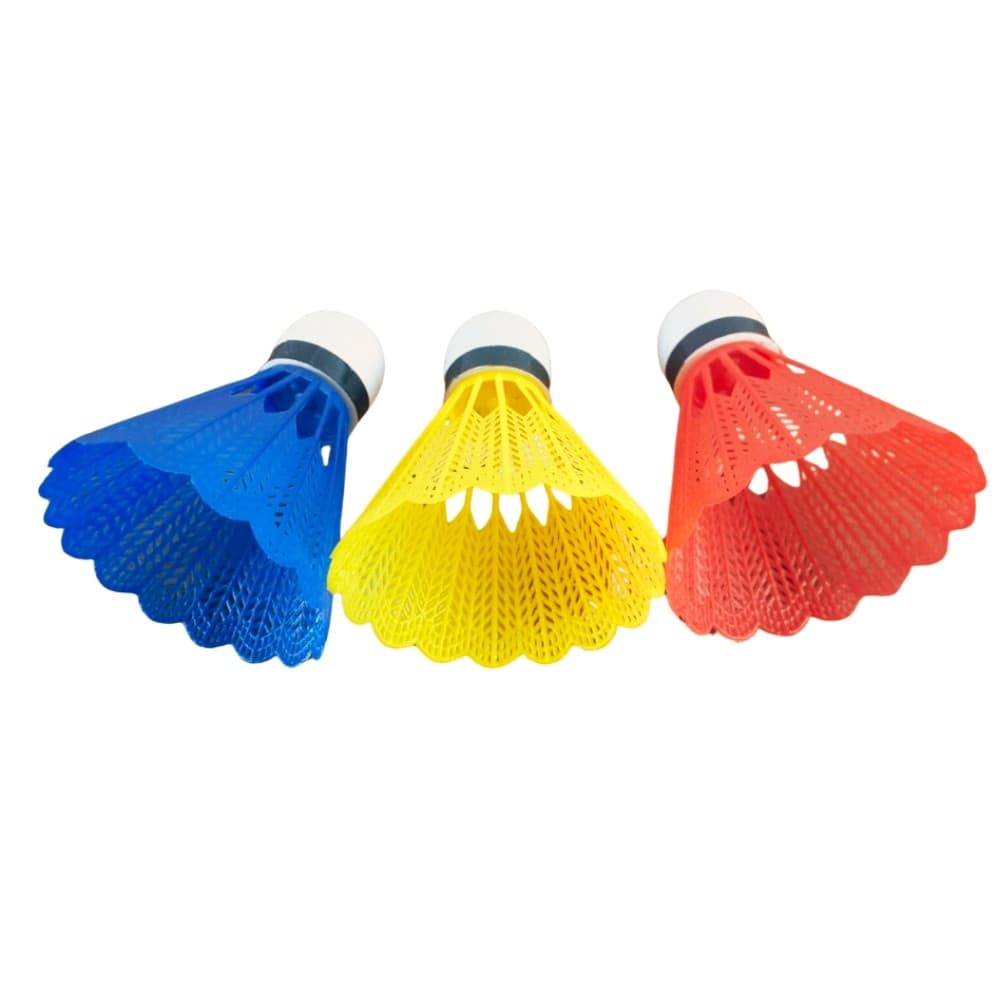Peteca de Badminton C/3 Petecas Coloridas