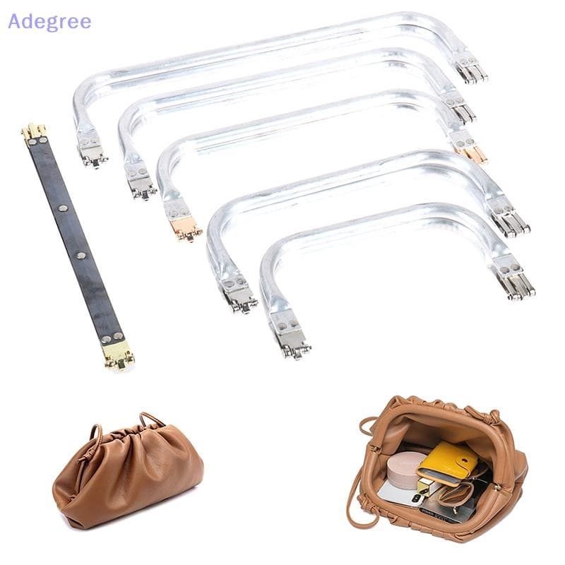 Adegree Mulher Médico Bolsa Quadro Metal Alumínio Tubo Saco Alça De Embreagem Peças Novo