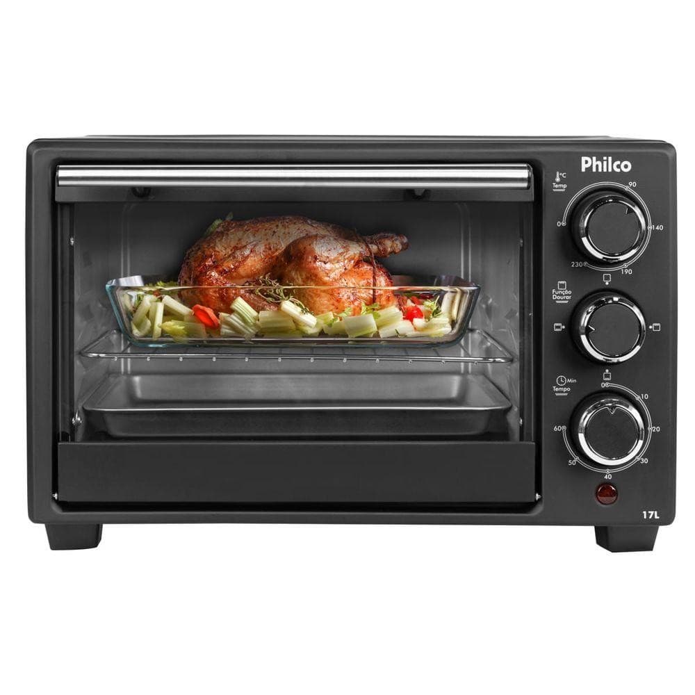 Forno Elétrico 17L Philco Preto 2 Resistências PFE17P 220V