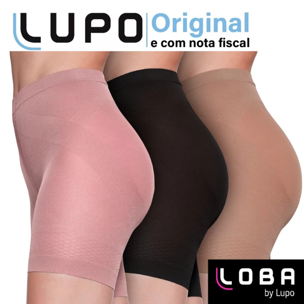 Short Modelador Lupo Original Cinta Modeladora Abdominal Up-Line Bermuda Calcinha Levanta Bumbum