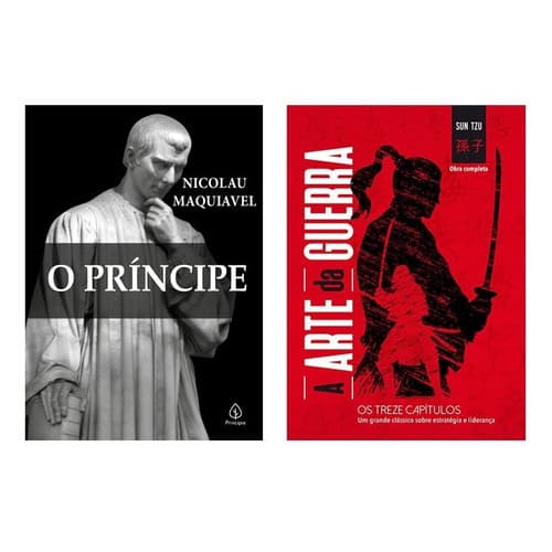 Kit 2 Livros O Príncipe Maquiavel + A Arte Da Guerra Sun Tzu Clássicos De Política E Estratégia