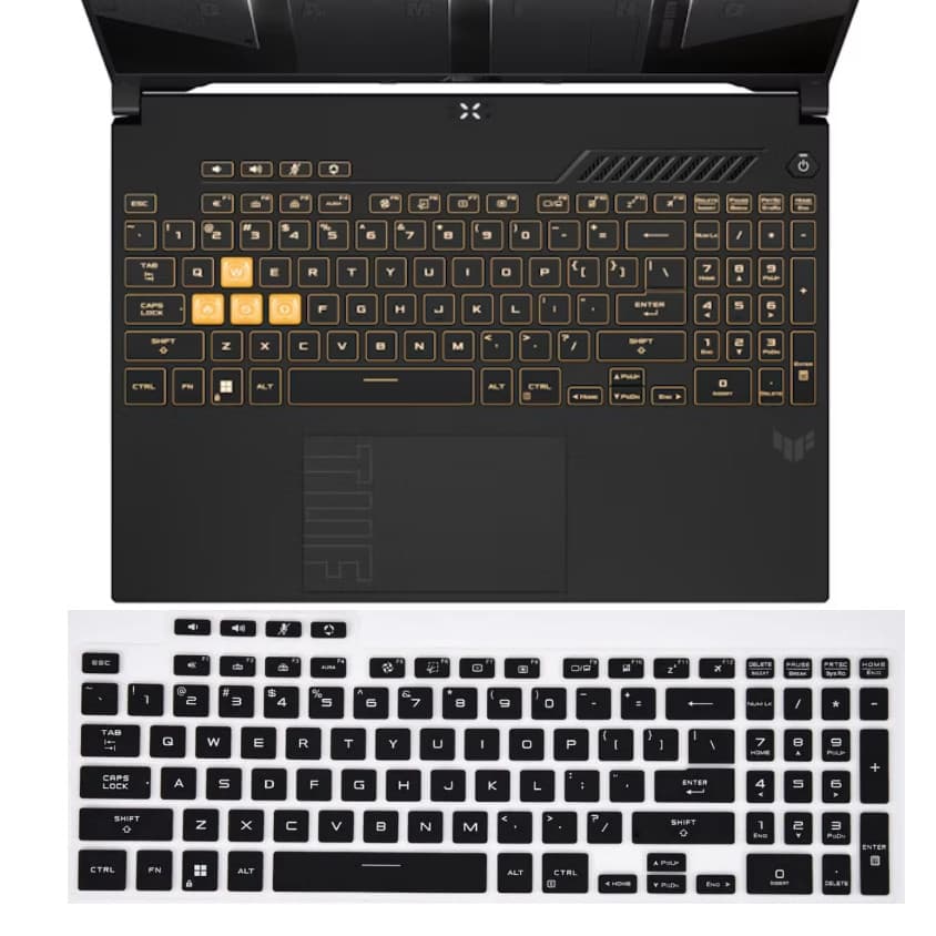 Capa De Teclado De Silicone Para laptop Pele Jogos ASUS TUF F16 2024 FX607 FX607JV FX607JU FX607JI FX607J FX607 JV JU JI 16 Polegadas