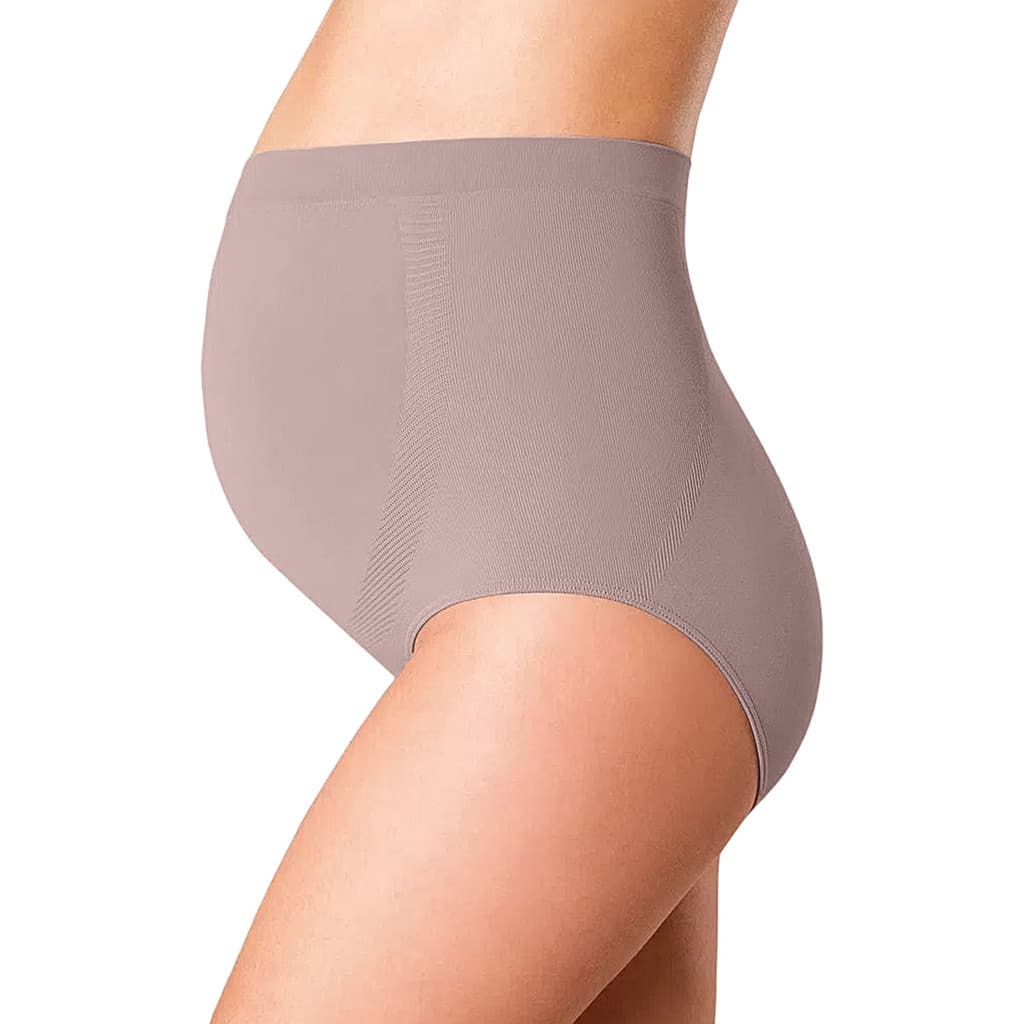 Calcinha Básica Gestante em Microfibra Sem Costura Loba Nude Lupo